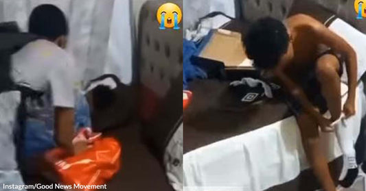 This Guy Dedicated His First Paycheck to His Little Brother and Surprised Him with a Pair of Sneakers