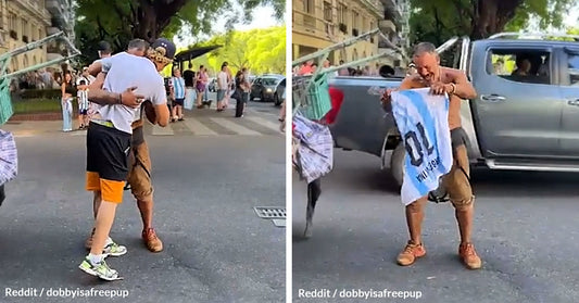 Heartwarming Video Shows Argentina Fans Including Homeless Man in World Cup Win Celebration