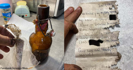 Treasure Hunting Became More Memorable for This Man After He Discovered a Message in a Bottle