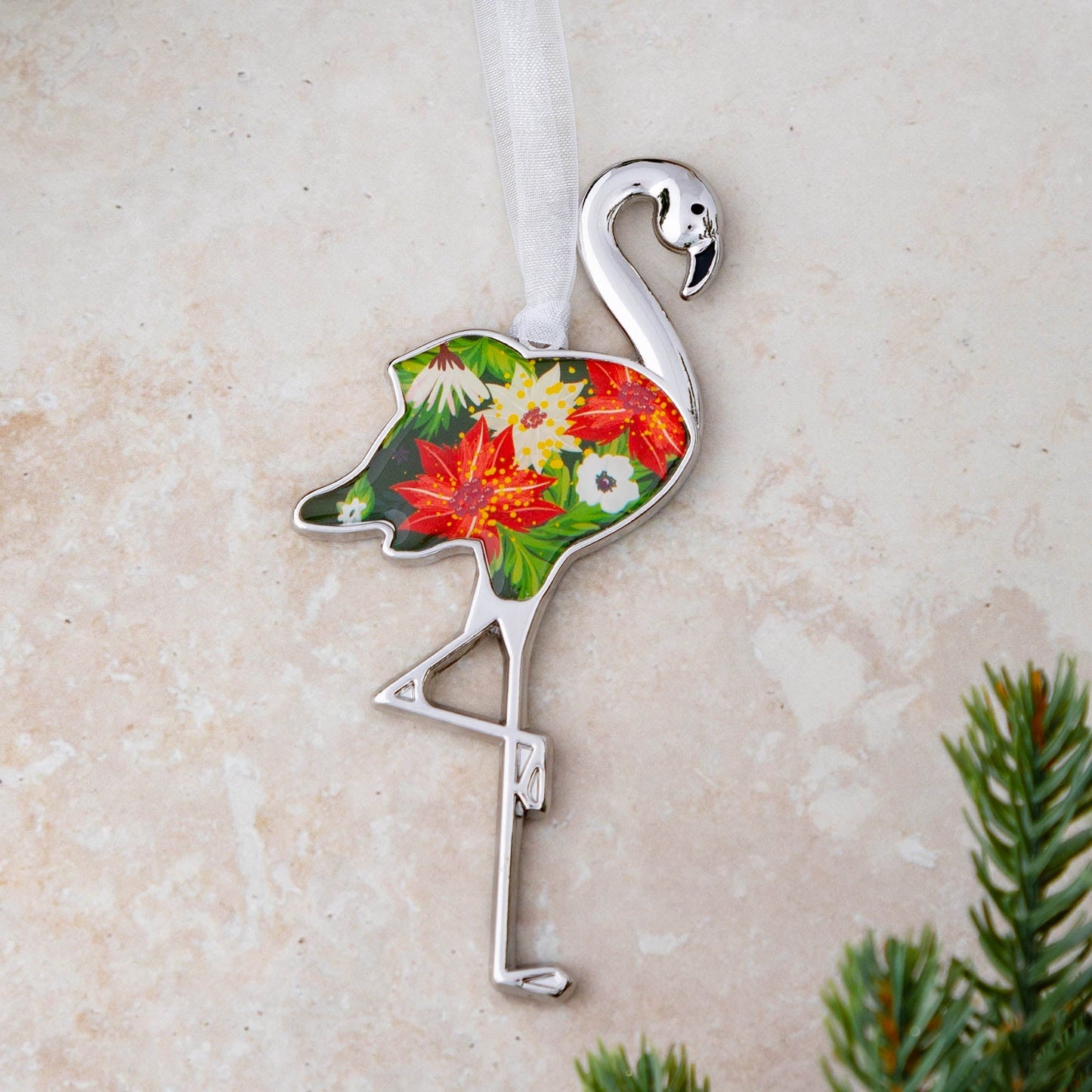 Flamingo Christmas Ornament