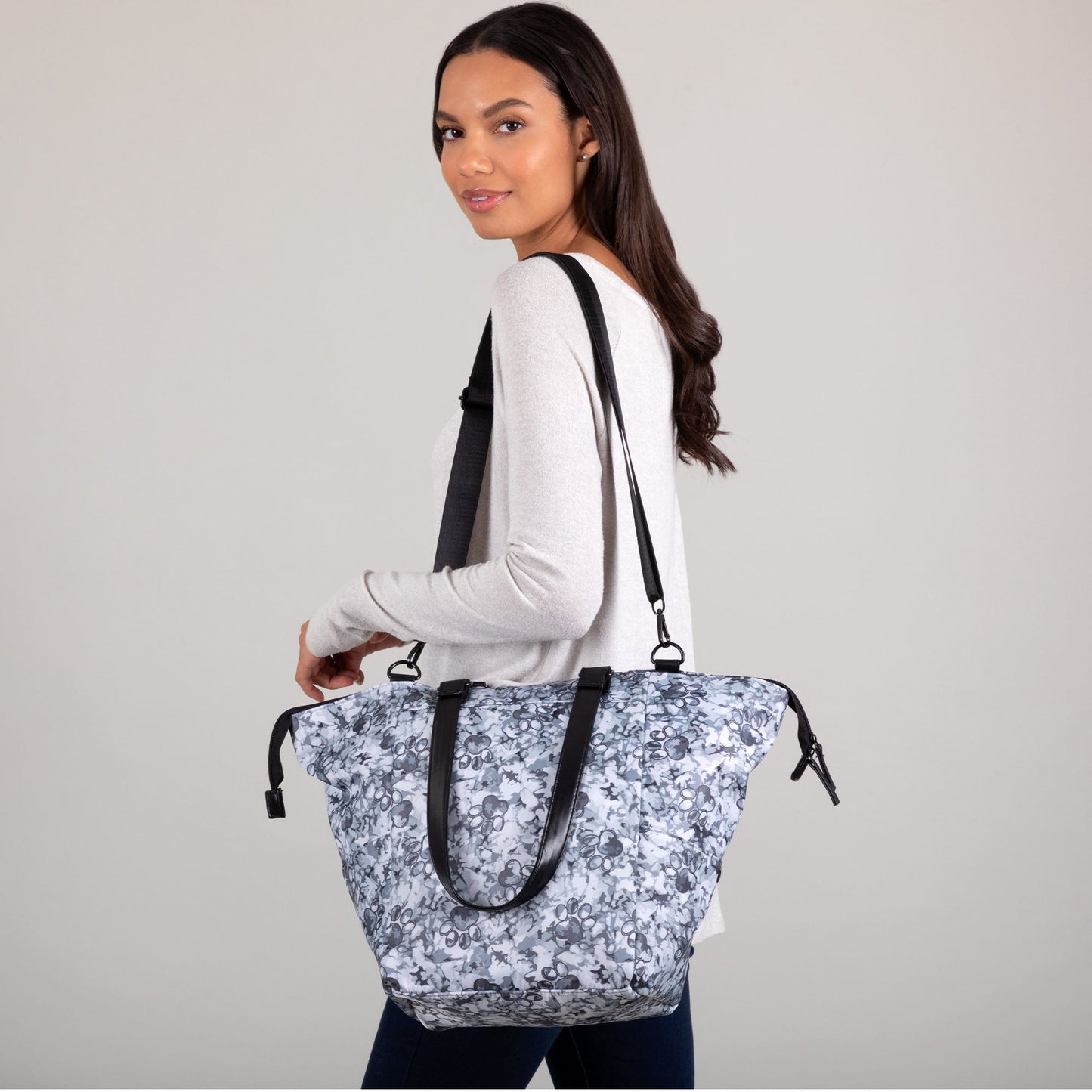 Paw Print Shoulder Tote