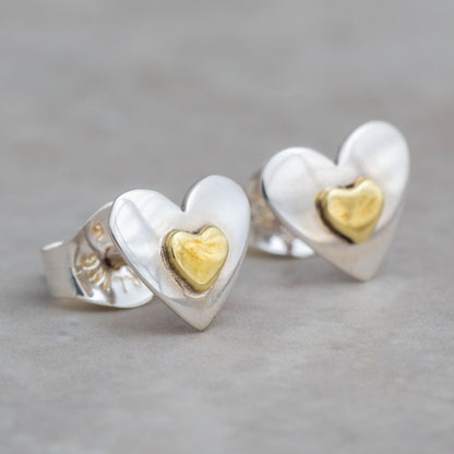 In My Heart Sterling Post Earrings