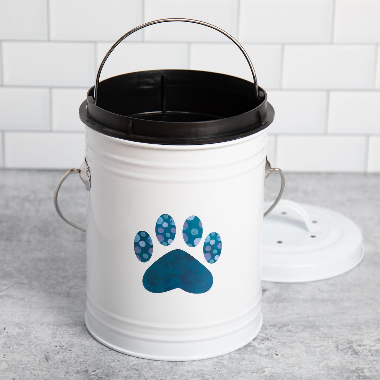 Paw Print Countertop Compost Bin