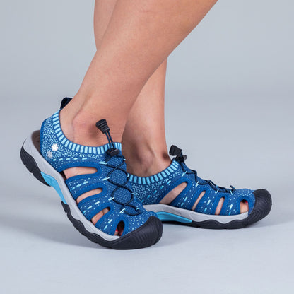 Blue Paw Print Sport Sandals