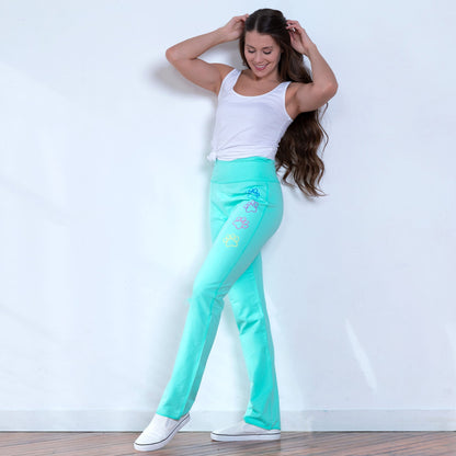 Pastel Paws Yoga Pants