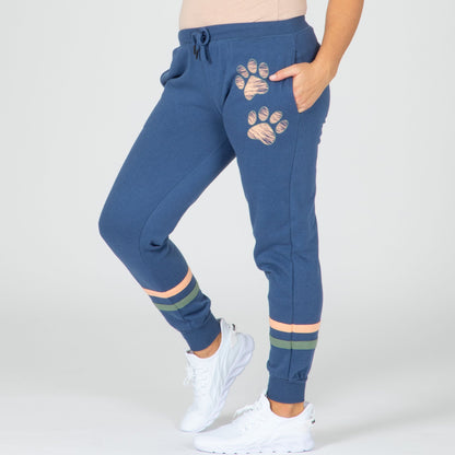 Paw Print Athletic Stripe Sweatpants