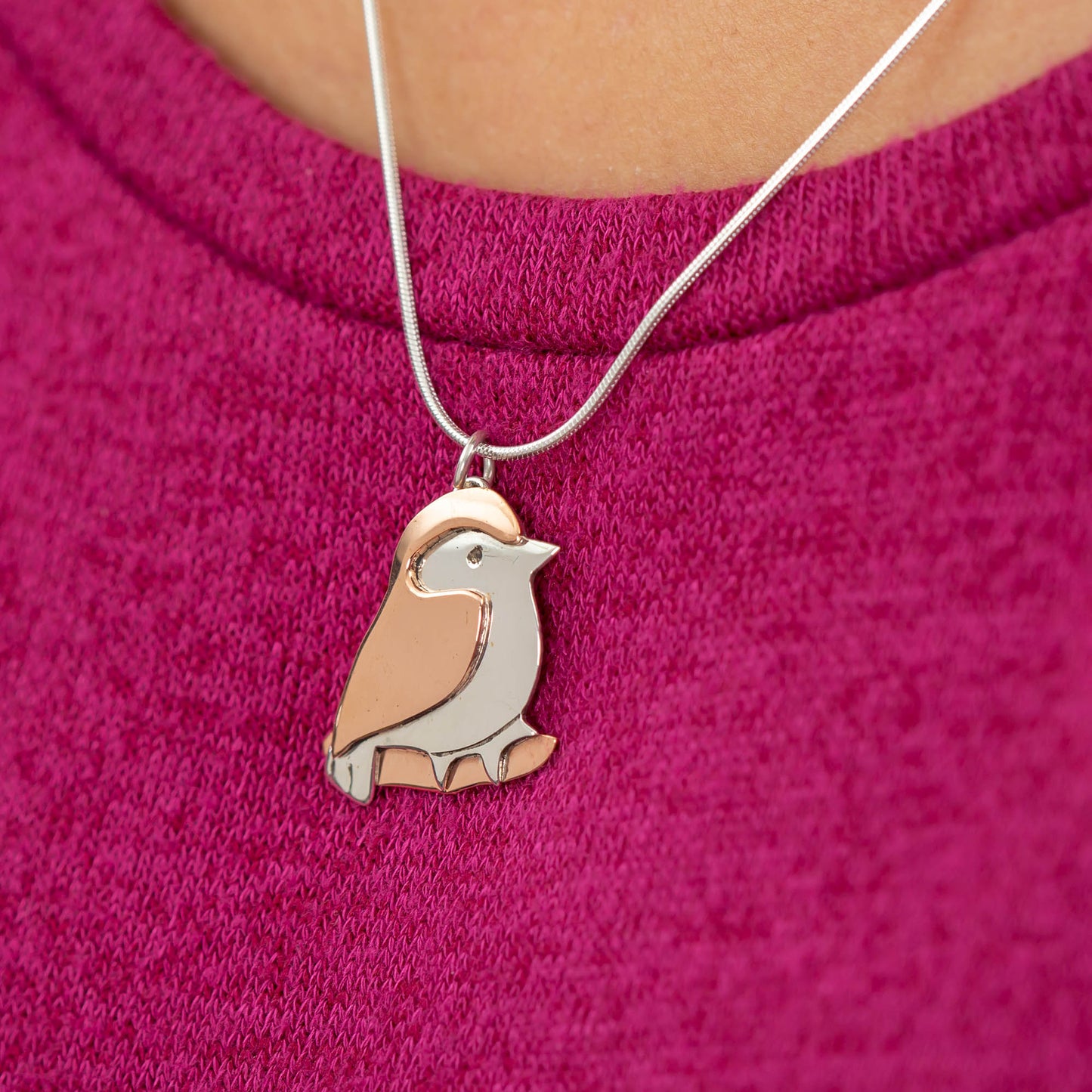 Love Bird Sterling Silver Necklace