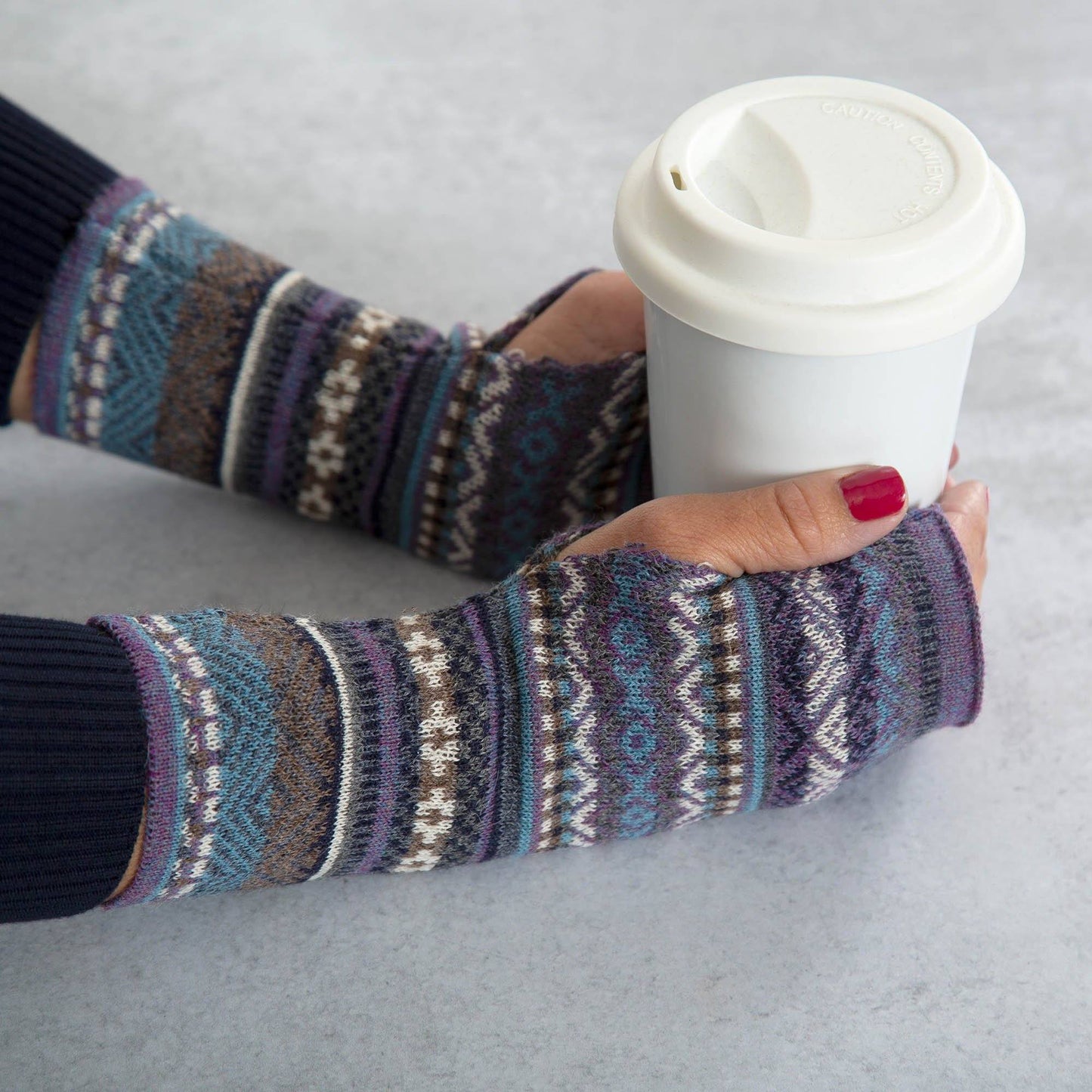 Peruvian Alpaca Wool Fingerless Mittens