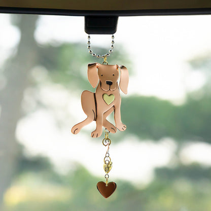 Pet Parent Mixed Metal Car Charm