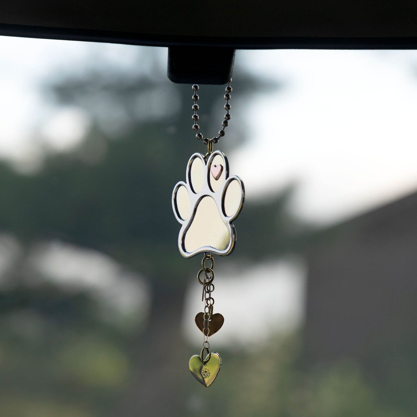 Pet Parent Mixed Metal Car Charm