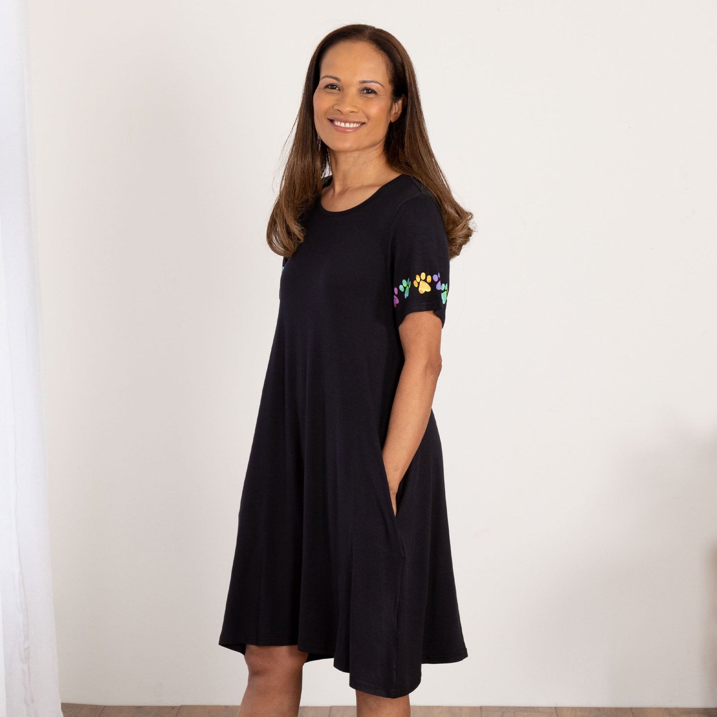 Celebration Paws T-Shirt Dress