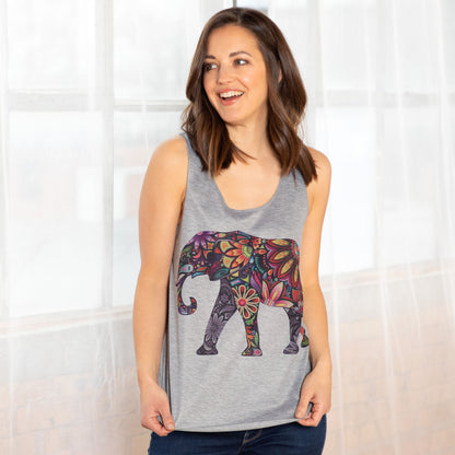 Colorful Elephant Tank Top