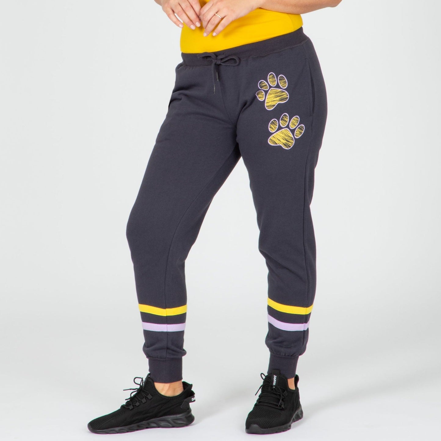 Paw Print Athletic Stripe Sweatpants