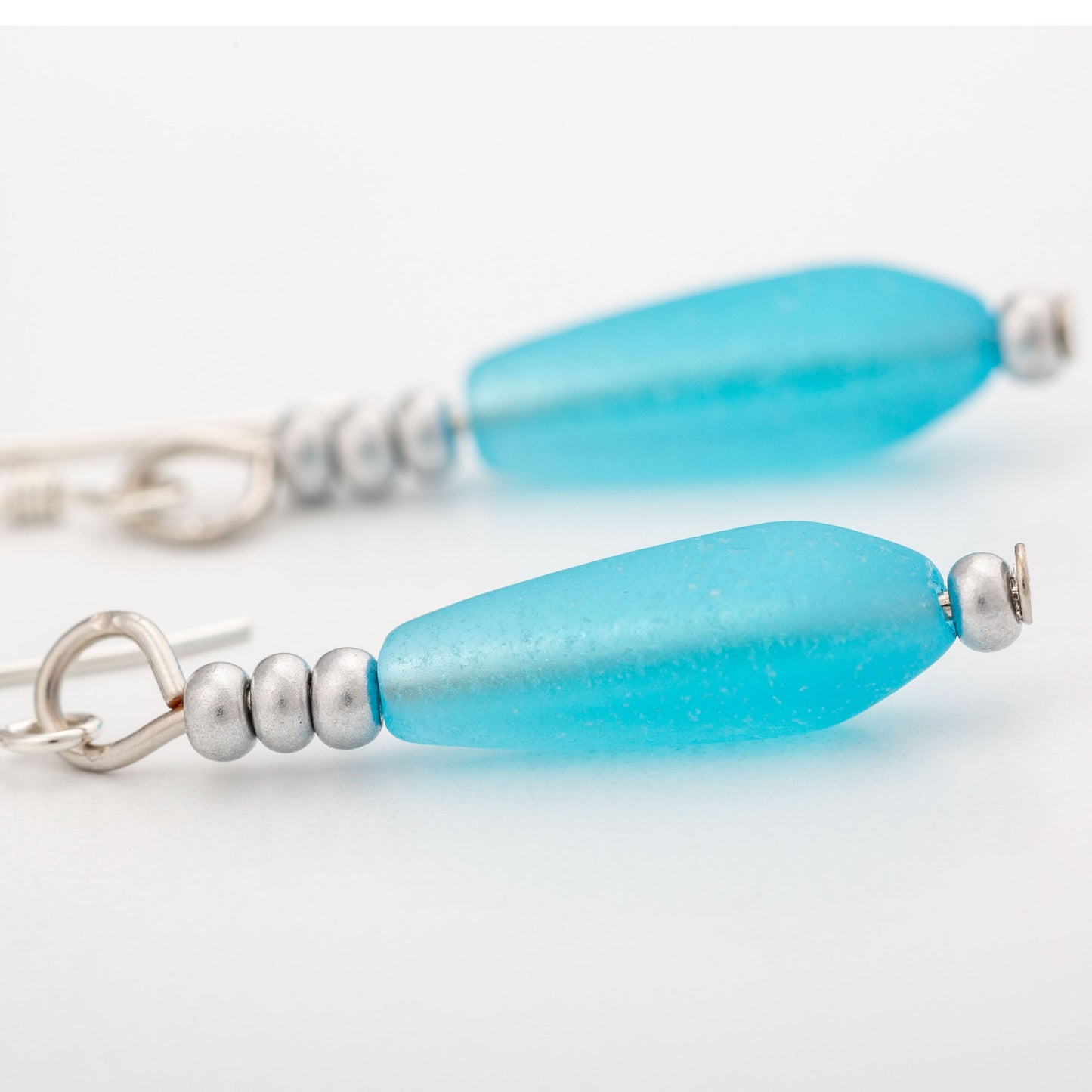 Simple Sea Glass Earrings