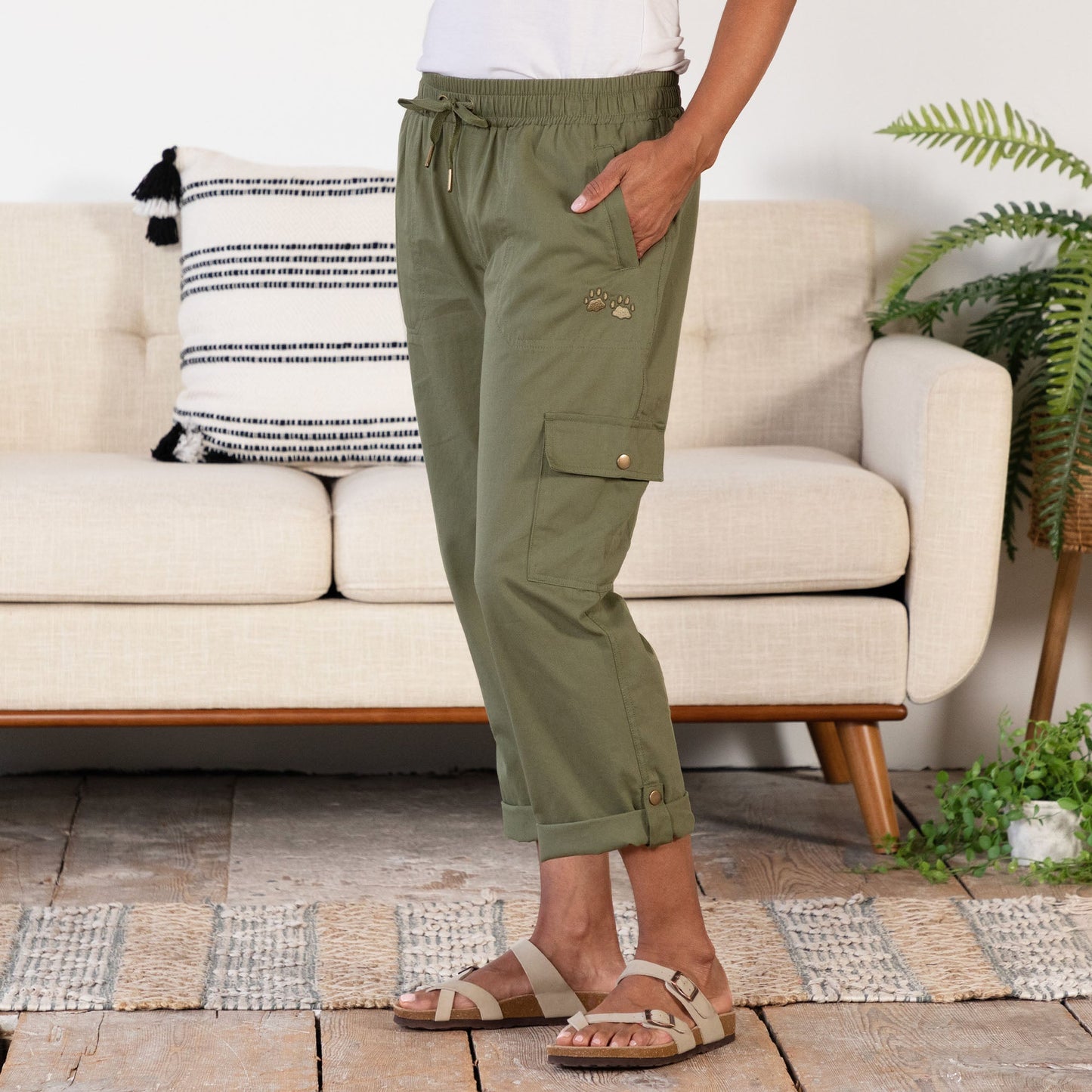 Paw Print Convertible Pants