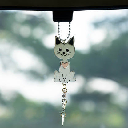 Pet Parent Mixed Metal Car Charm