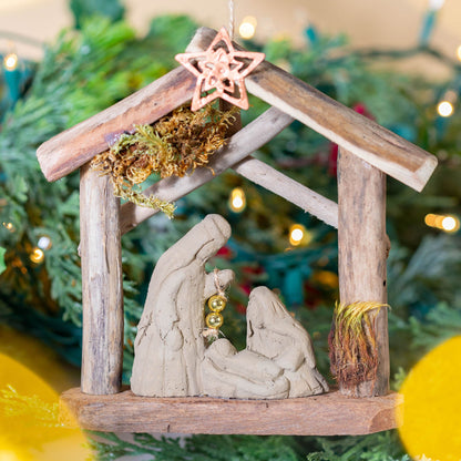 Handmade Recycled Driftwood Christmas Ornament | Fair Trade