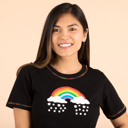 Paw Print Rainbow Short Sleeve T-Shirt