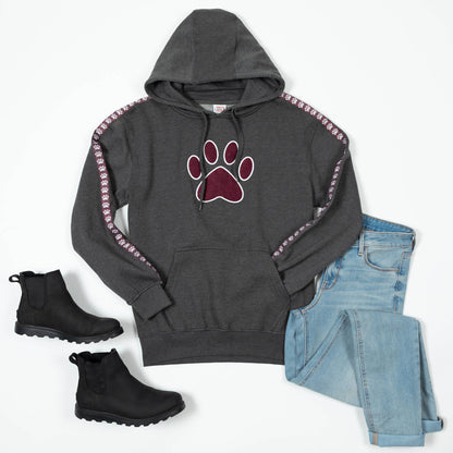 Running Paws Stripe Pullover Hoodie