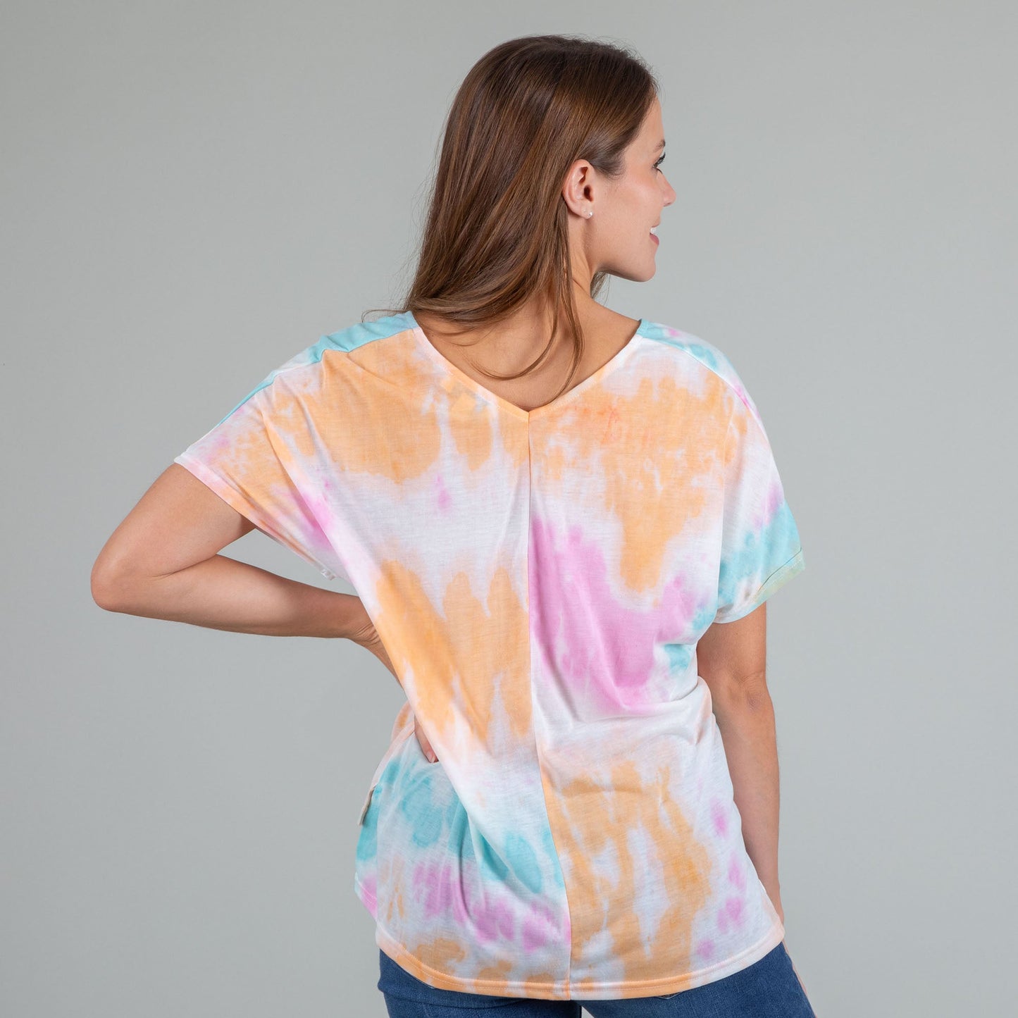 Tie-Dye Dolman Knit Top