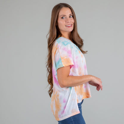 Tie-Dye Dolman Knit Top