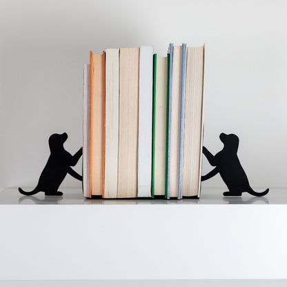 Hand Cut Pet Metal Bookends