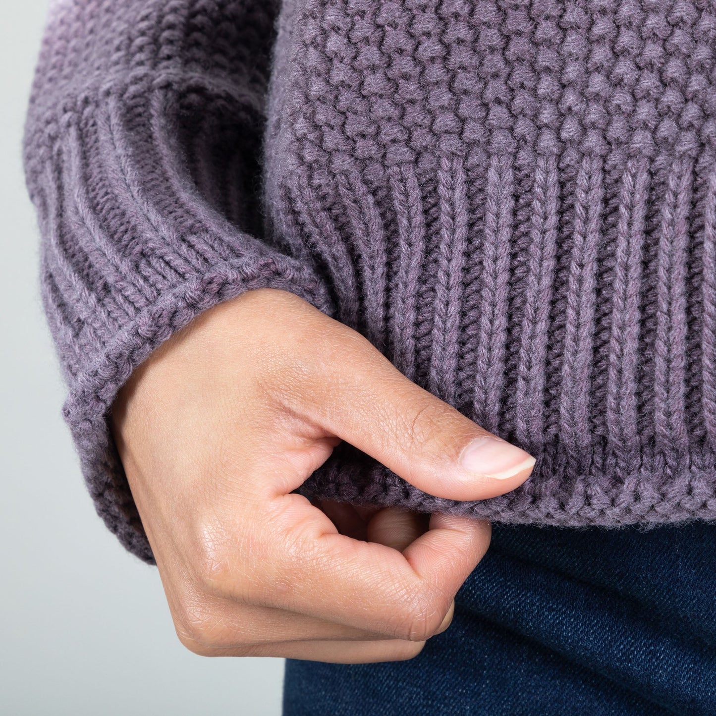 High Neck Dip-Dyed Knit Sweater