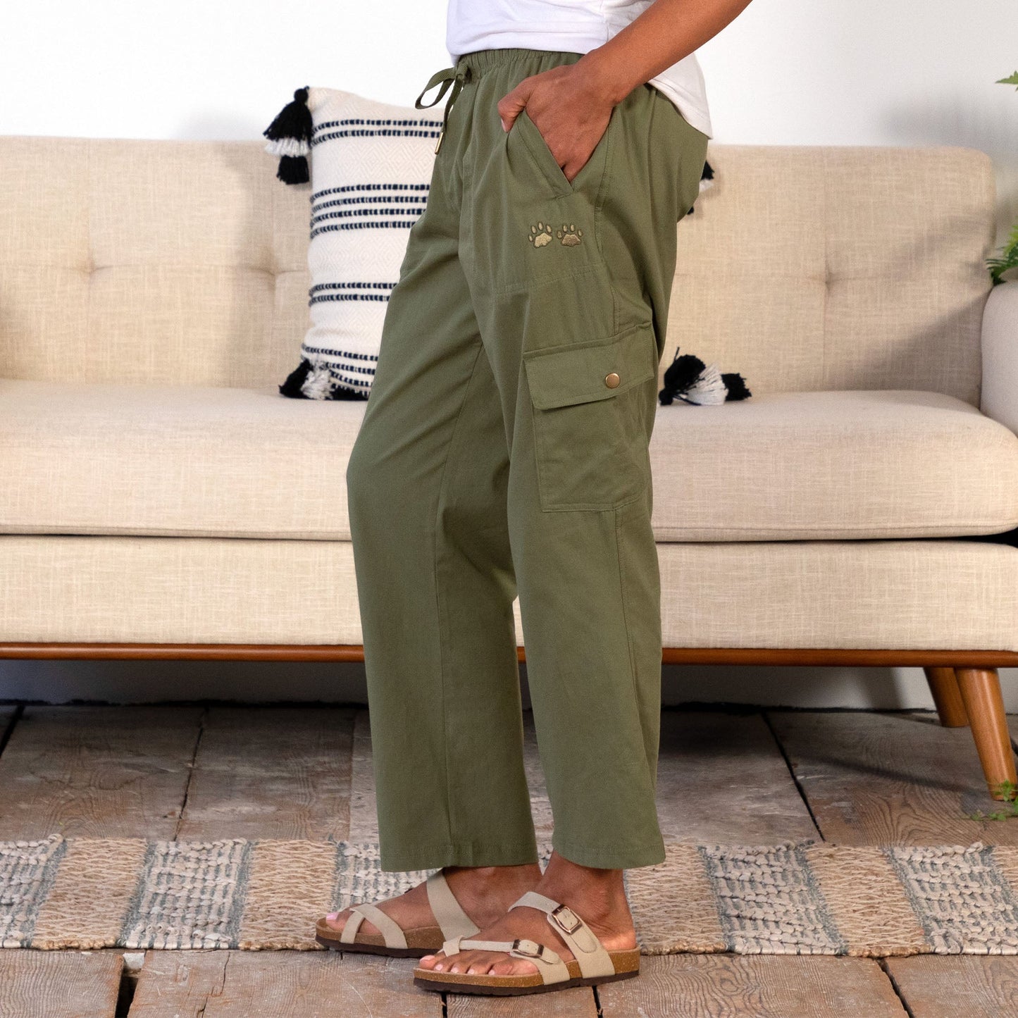 Paw Print Convertible Pants