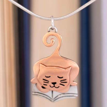 Pet Lover Book Club Sterling Necklace