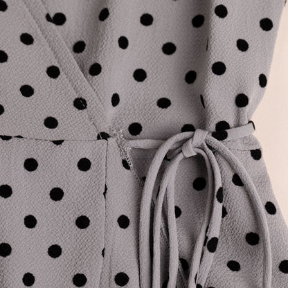 Polka Dot Maxi¬†Wrap¬†Dress