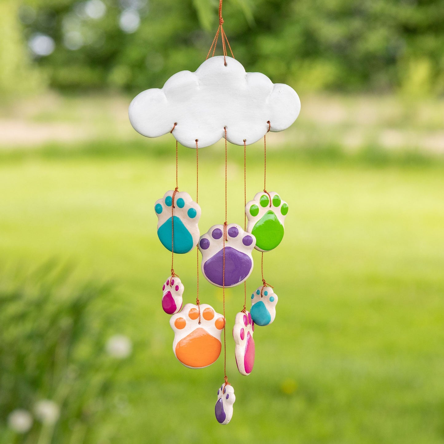 It's Raining Paws Ceramic Wind Chime