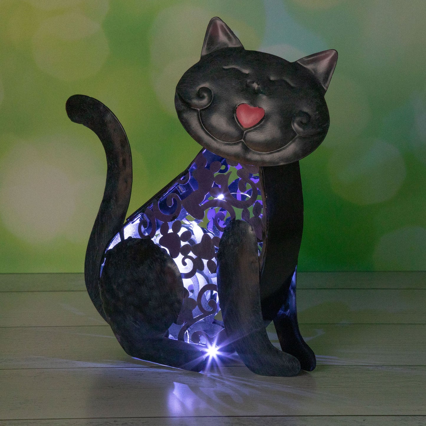 Pet Metal Solar Light Statue