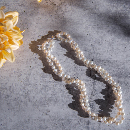 Freshwater Pearl Double Strand Necklace