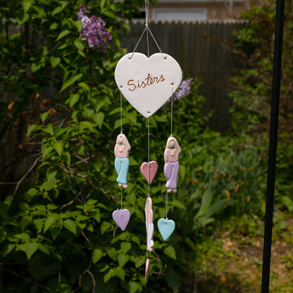 Sisters Handmade Ceramic Chime