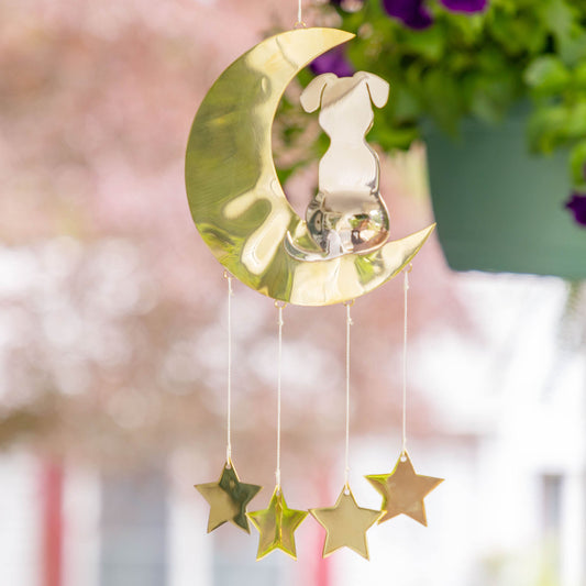 Moonlight Dog Mixed Metal Wind Chime