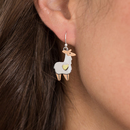 Llama Sterling Silver Earrings