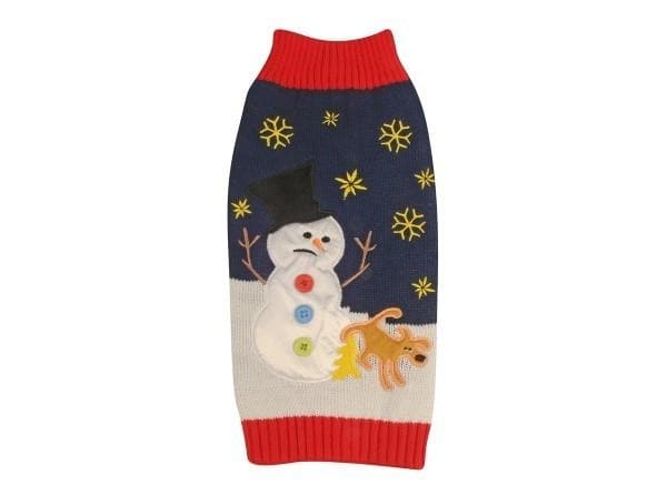 Snowman & Dog Ugly Holiday Sweater for Dogs