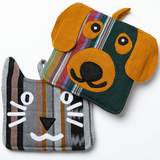 Handmade Pet Lover Mug Coaster/Warmer Pot Holder
