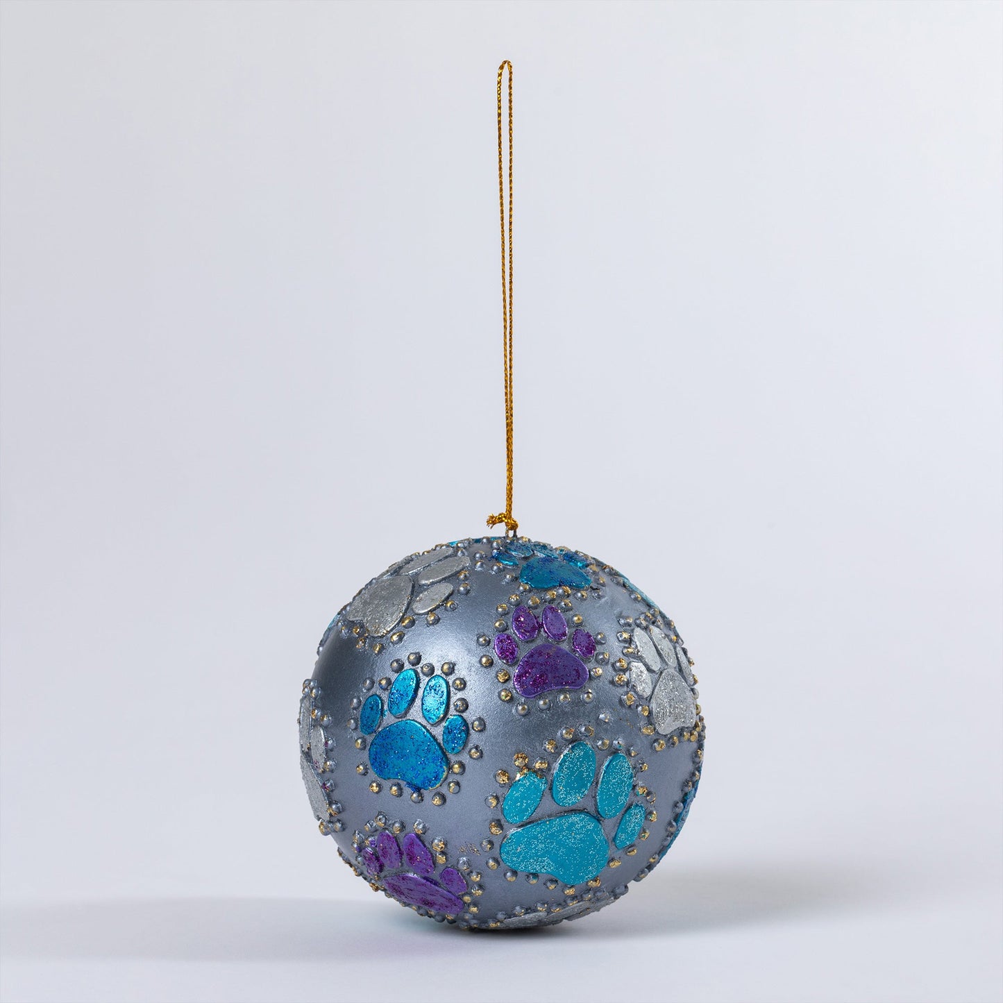 Beaded Paw Ball Ornament | Fair Trade