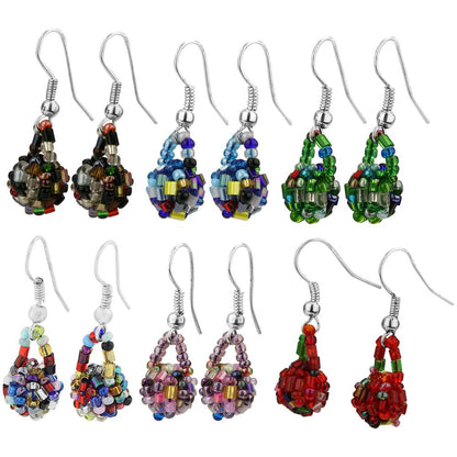 Nepali Bead Ball Earrings