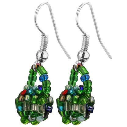 Nepali Bead Ball Earrings