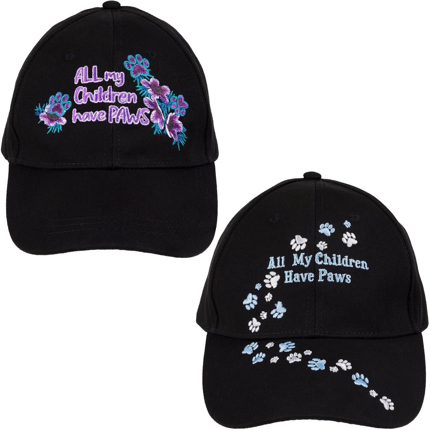 All My Children Have Paws Embroidered Baseball Hat