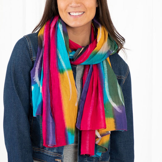 Northern Lights Cotton Scarf