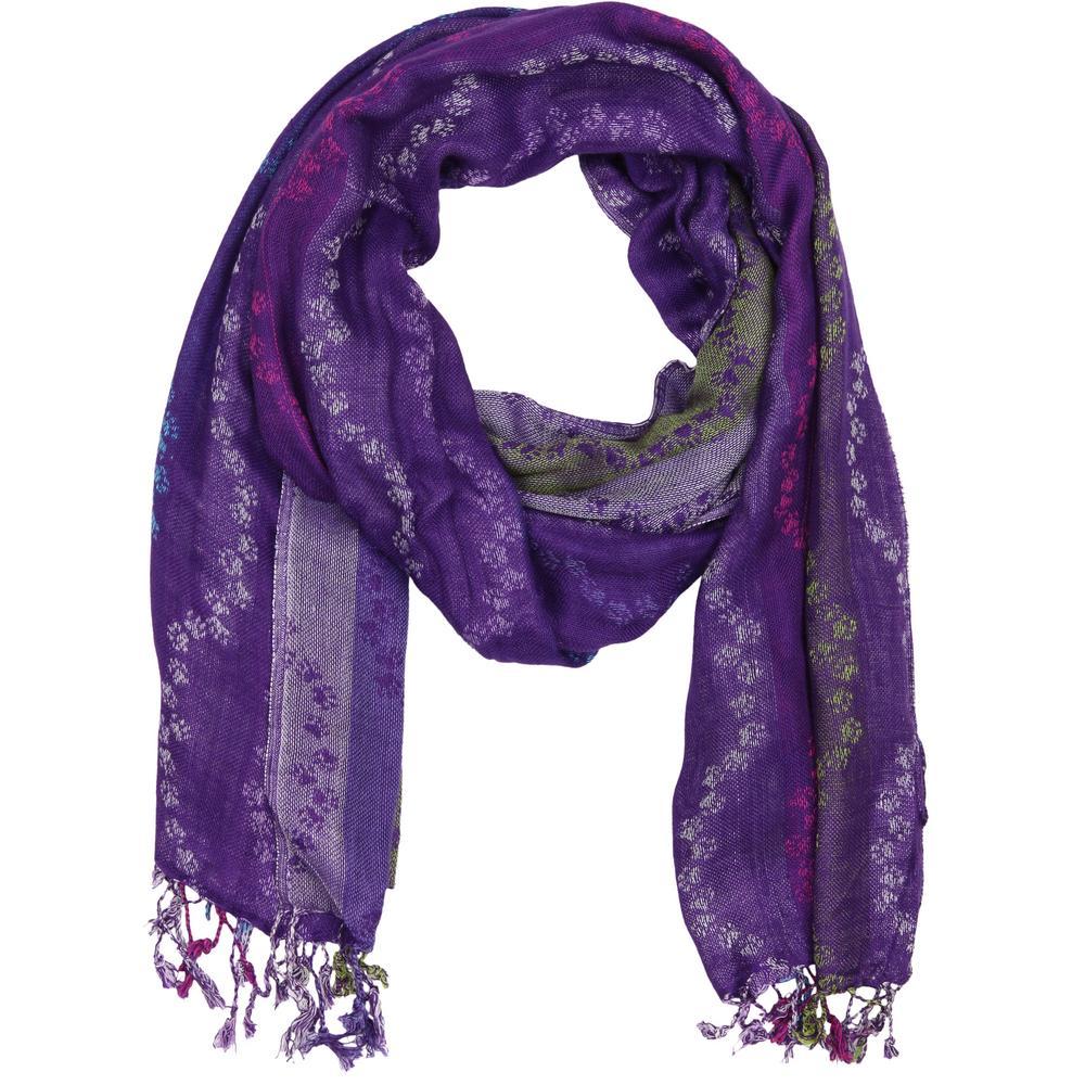 Walking Paw Prints Jamawar Scarf