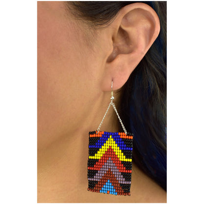 Geometric Beaded Earrings