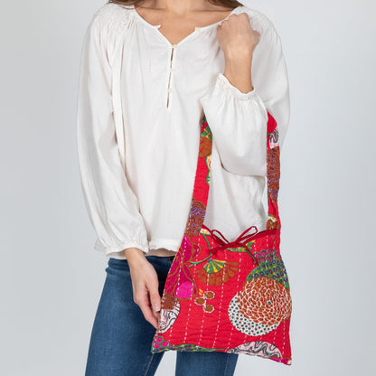 Hand Stitched Kantha Hobo Bag