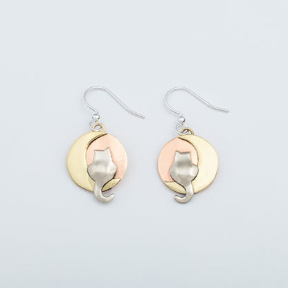 Moonlight Cat Earrings