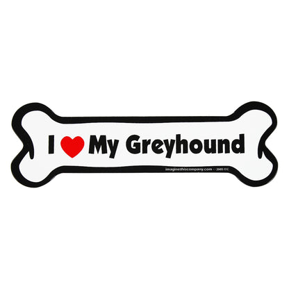 I Love My Dog Car Magnet: Breeds A - K