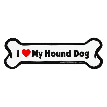 I Love My Dog Car Magnet: Breeds A - K