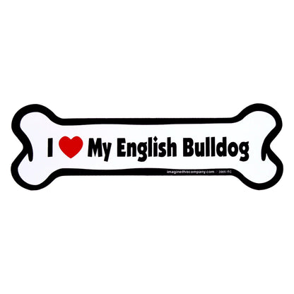 I Love My Dog Car Magnet: Breeds A - K